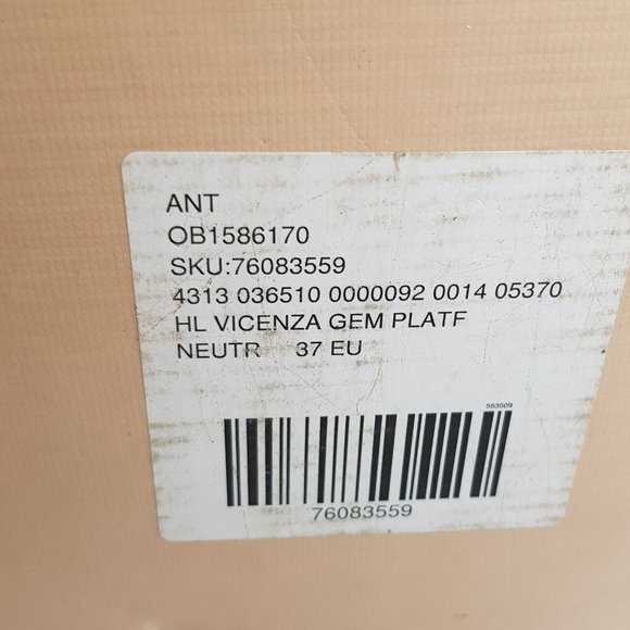 Vicenza Gem Platform Heels Shoes Sandal UK 4 EU 37 Rhinestone Bling Party *Flaw - Picture 16 of 16